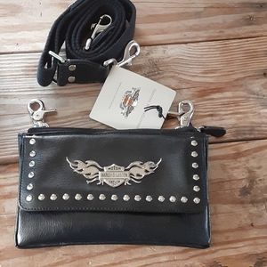 Harley Davidson clutch hip bag
